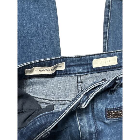 Pilcro Anthropologie Bootcut Flare Jeans Size 27 Braided Pocket Y2K - Picture 4 of 9